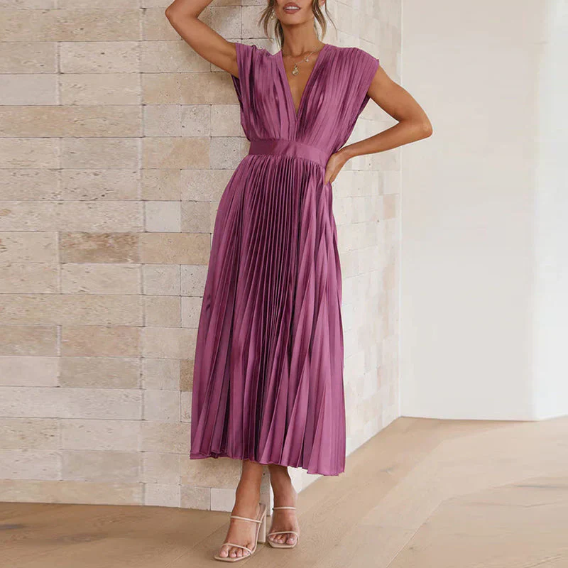 Robe de Soirée Longue Plissée élégante pour Femme - Image 7