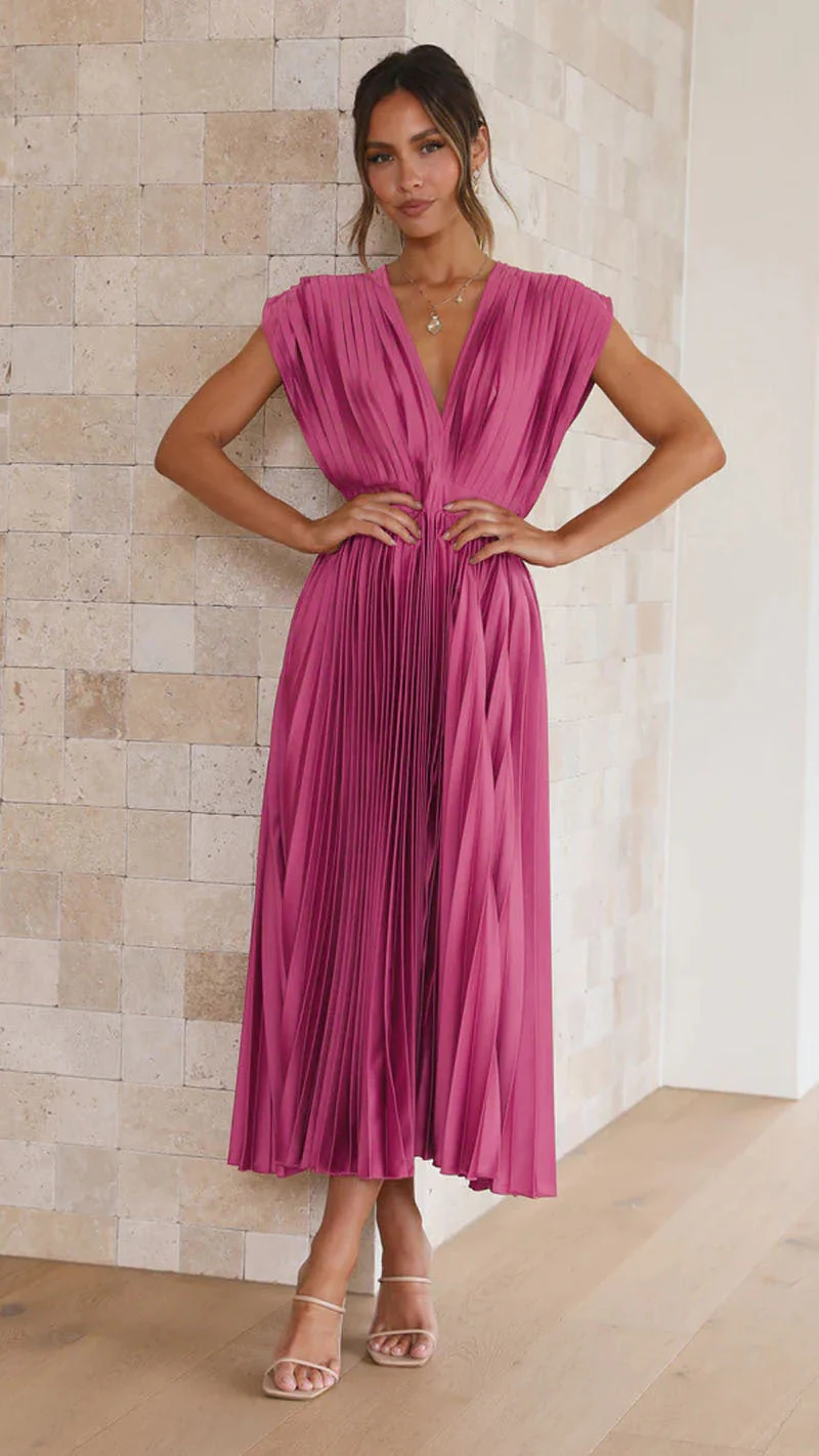 Robe de Soirée Longue Plissée élégante pour Femme - Image 8