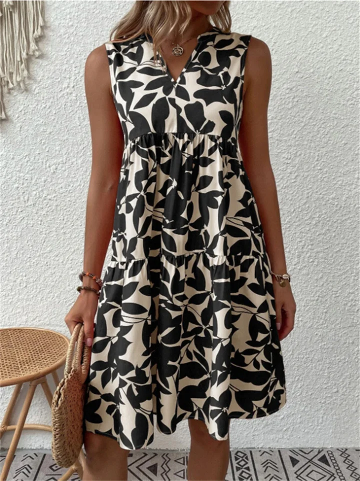 Robe d'été élégante à motif floral pour femmes - Image 4