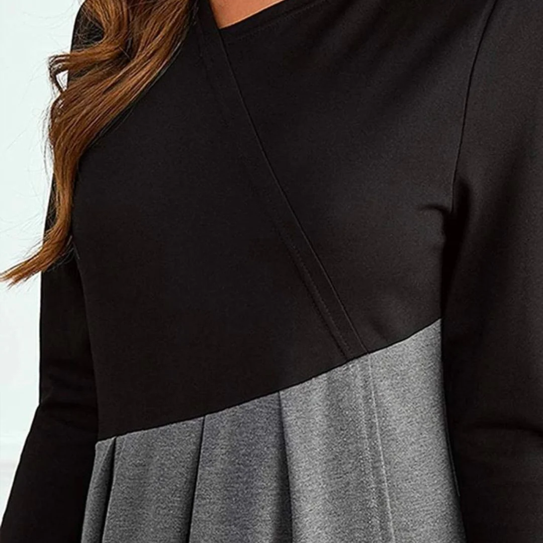 Robe Élégante  – Contraste Moderne pour un Style Sans Effort - Image 4