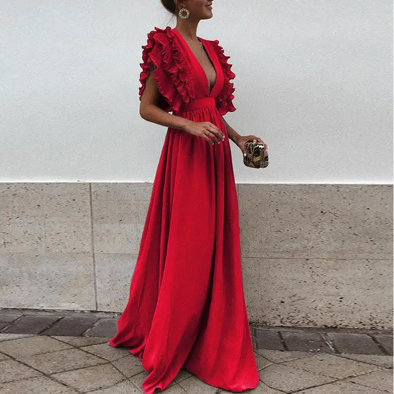 Robe Élégante Femme – Design à Manches Froncées - Image 3