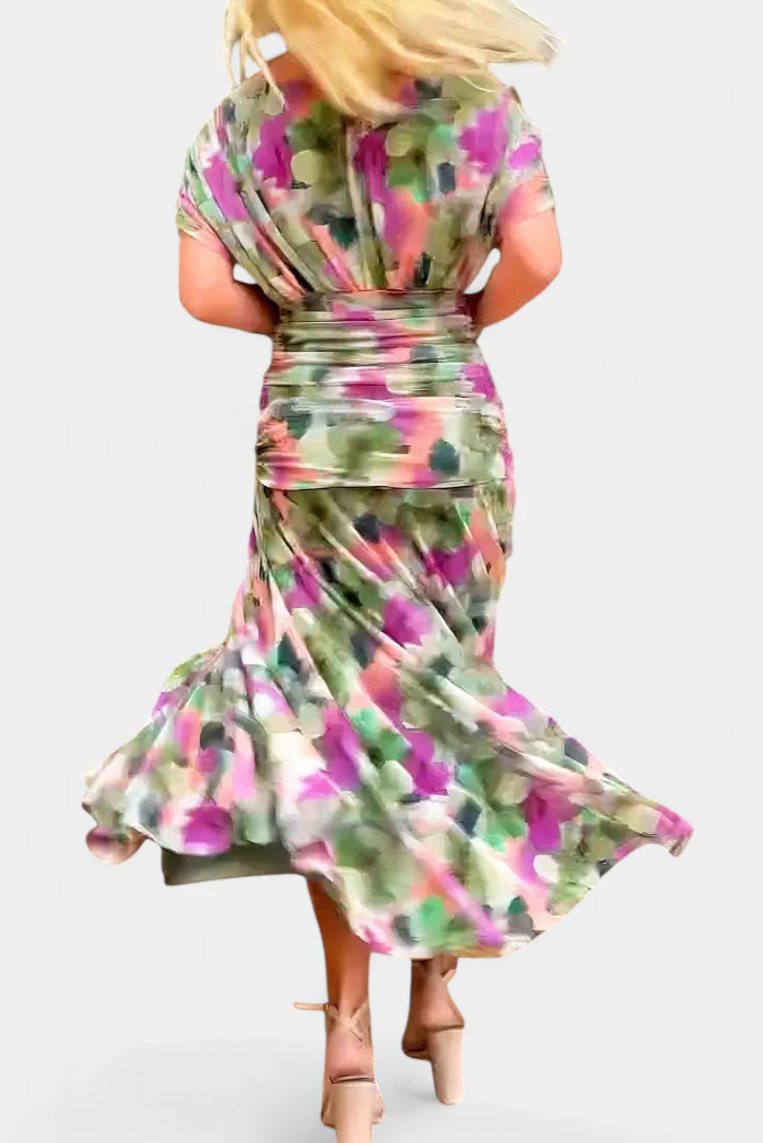 Robe elegante femme imprimee - Fluide et feminine - Image 10