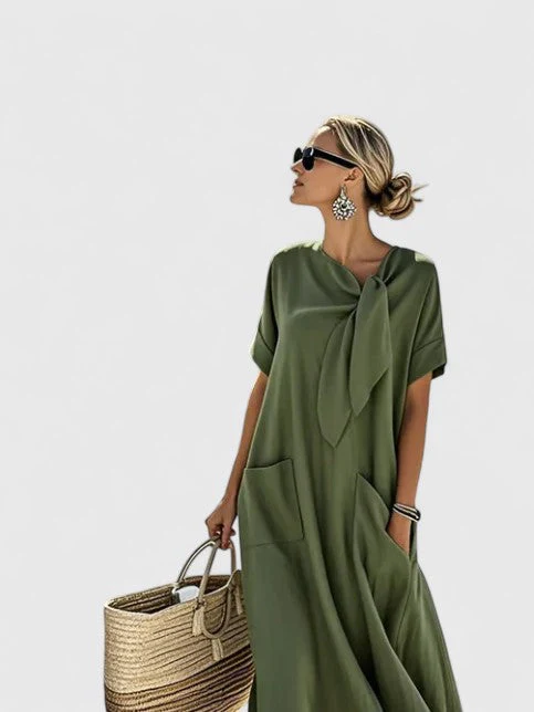 Robe élégante femme sans manches – Silhouette fluide et raffinée - Image 5