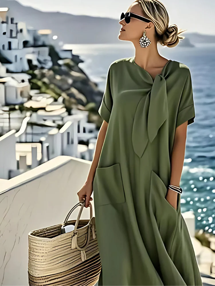 Robe élégante pour femme avec poches – Tenue stylée et confortable - Image 4