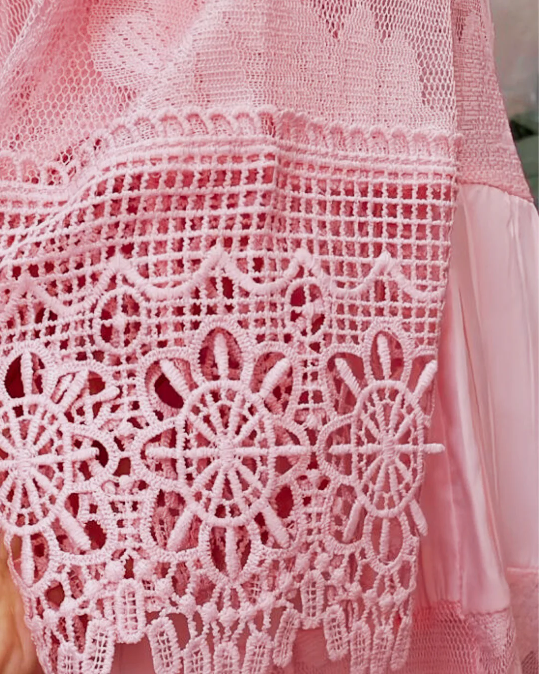 Robe en Dentelle Rose – Mini Robe Bohème Fallon - Image 6