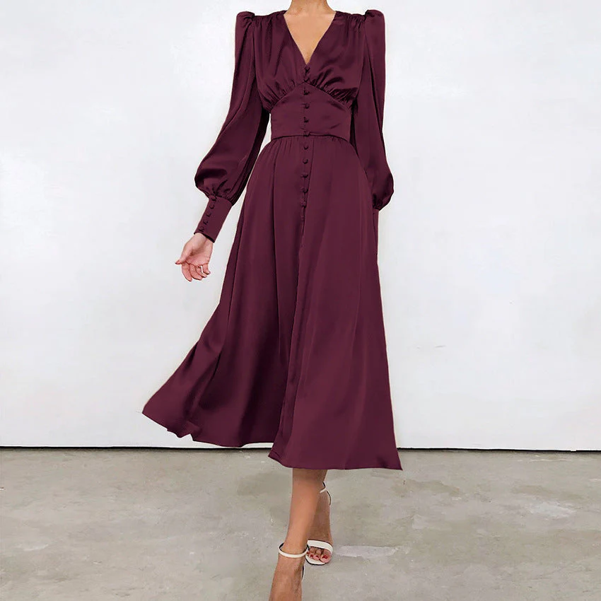 Robe en Satin – Élégance Intemporelle au Charme Luxueux - Image 10