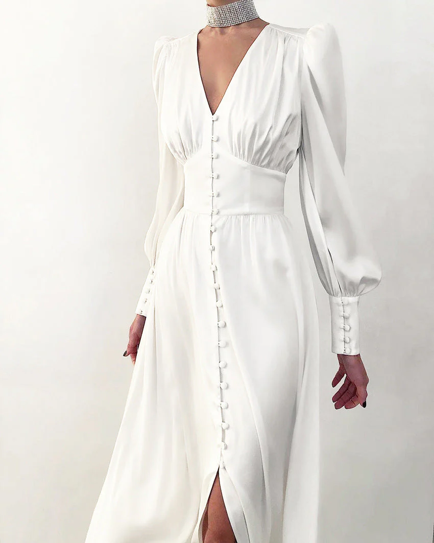 Robe en Satin – Élégance Intemporelle au Charme Luxueux - Image 11