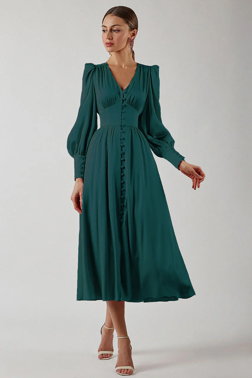 Robe en Satin – Élégance Intemporelle au Charme Luxueux - Image 2
