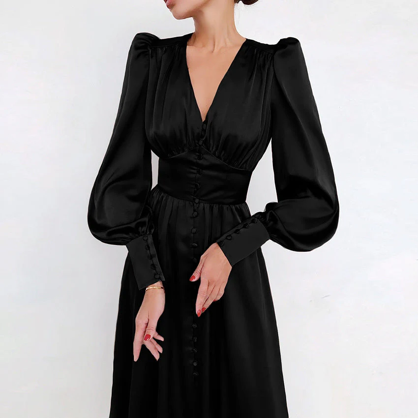 Robe en Satin – Élégance Intemporelle au Charme Luxueux - Image 6
