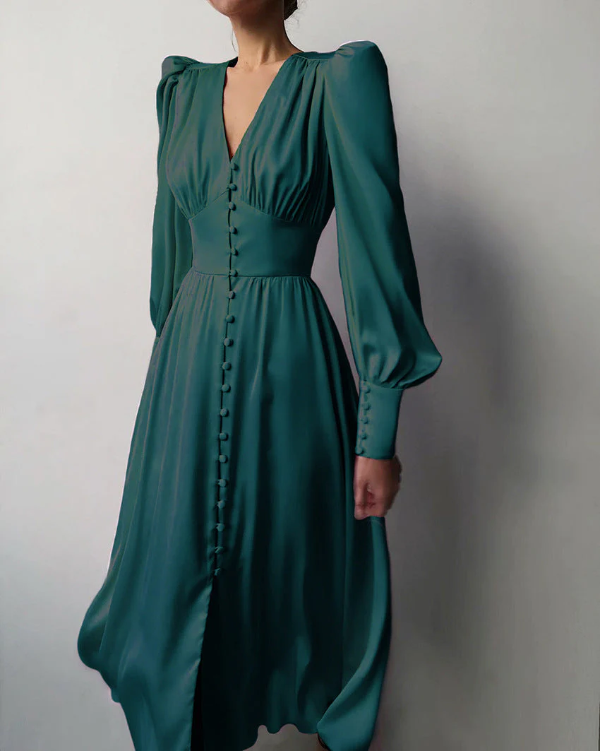 Robe en Satin – Élégance Intemporelle au Charme Luxueux - Image 7