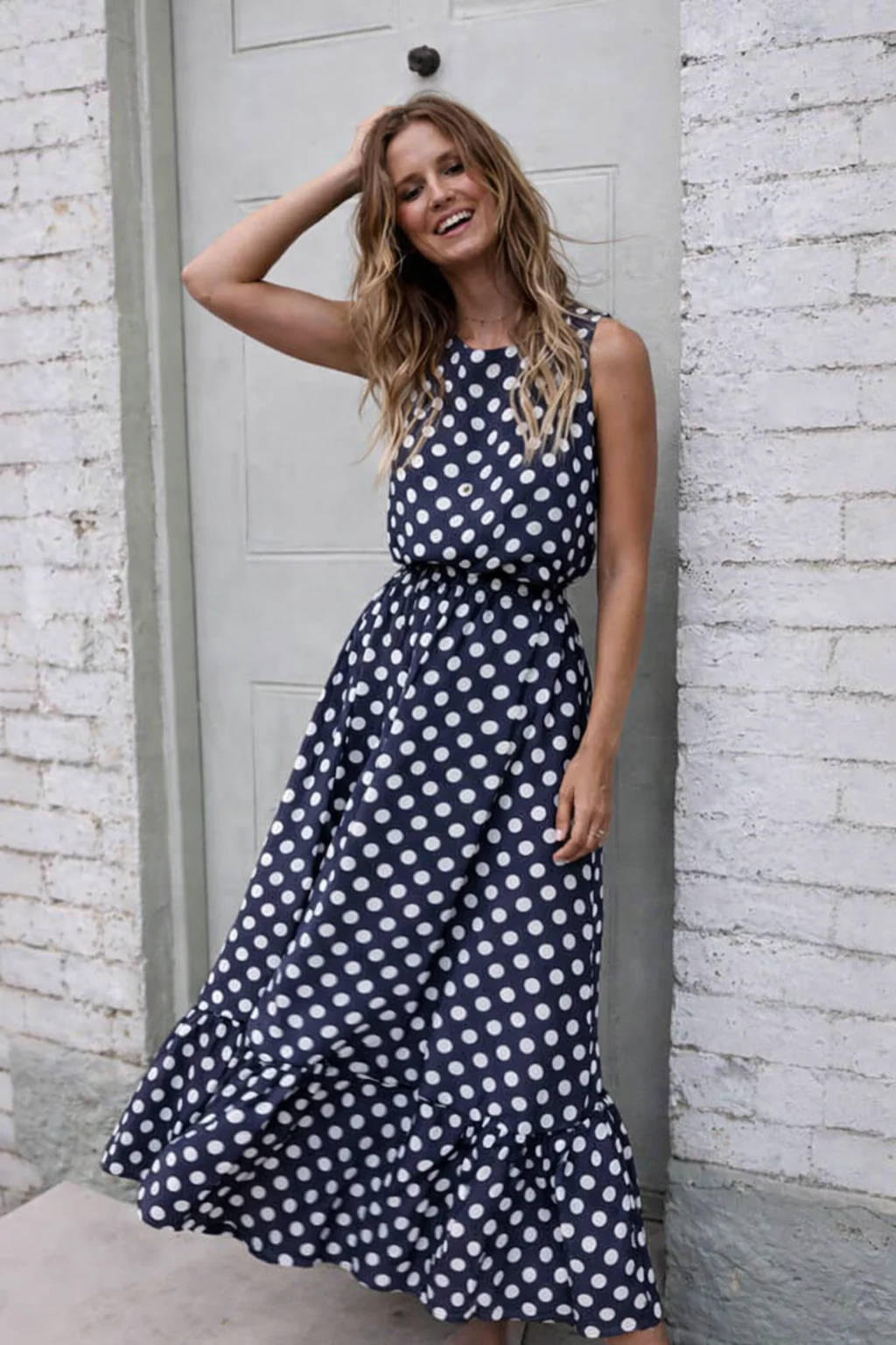 Robe femme à pois – Coupe féminine et style vintage chic - Image 5