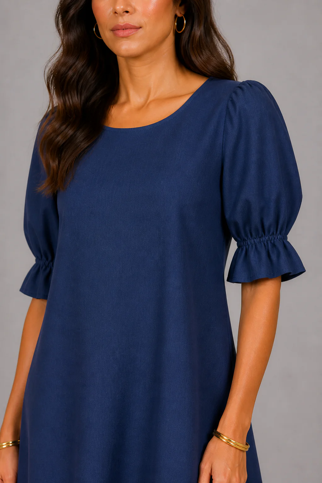 Robe femme elegante a coupe fluide - Chic et facile a porter - Image 2