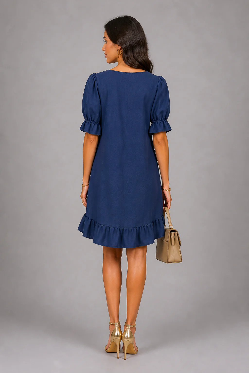 Robe femme elegante a coupe fluide - Chic et facile a porter - Image 3