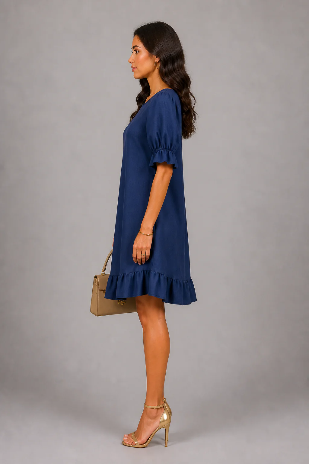 Robe femme elegante a coupe fluide - Chic et facile a porter - Image 4