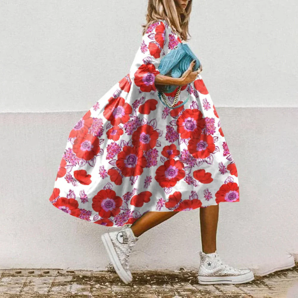 Robe femme imprime paisley fleuri - Fluide et elegante - Image 6