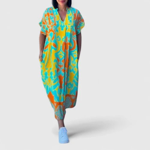 Robe Fleurie Sophistiquée Femme – Style Élégant Et Chic Pour Travail Et Soirée - Image 4