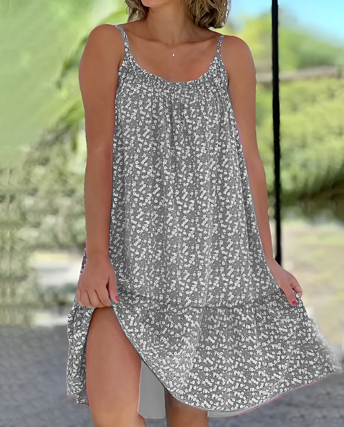 Robe fluide sans manches – Coupe ample et tissu respirant pour l’été - Image 3