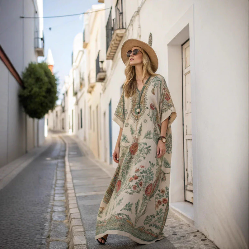 Robe longue bohème - Robe d'été pour femme
