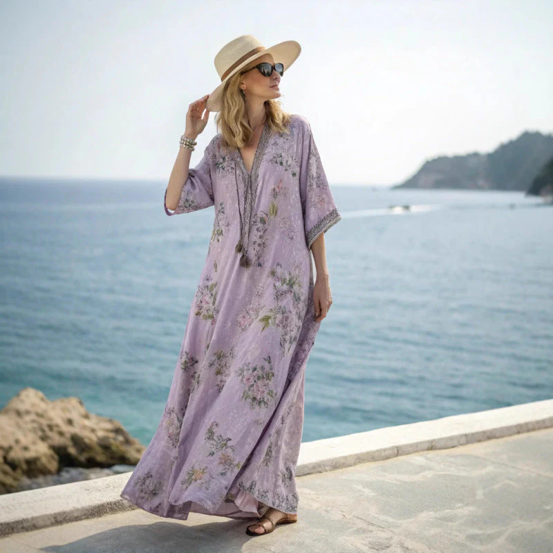 Robe longue bohème - Robe d'été pour femme - Image 2