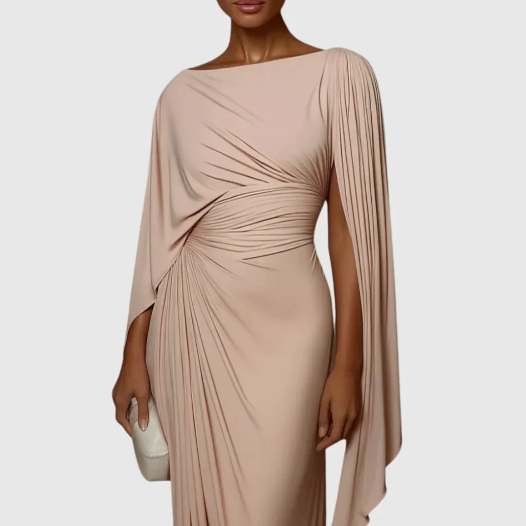 Robe longue femme plissee - Fluide et elegante - Image 4