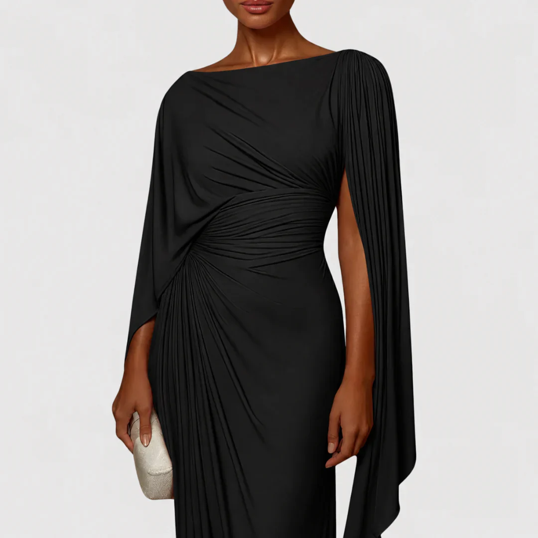 Robe longue femme plissee - Fluide et elegante - Image 5