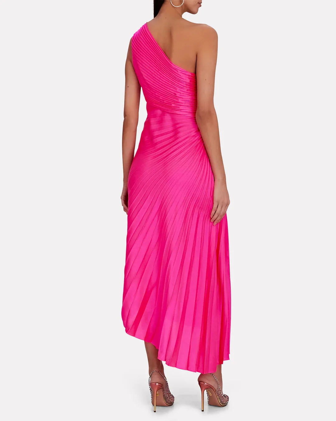 Robe maxi asymetrique femme plissee - Elegante et fluide - Image 15