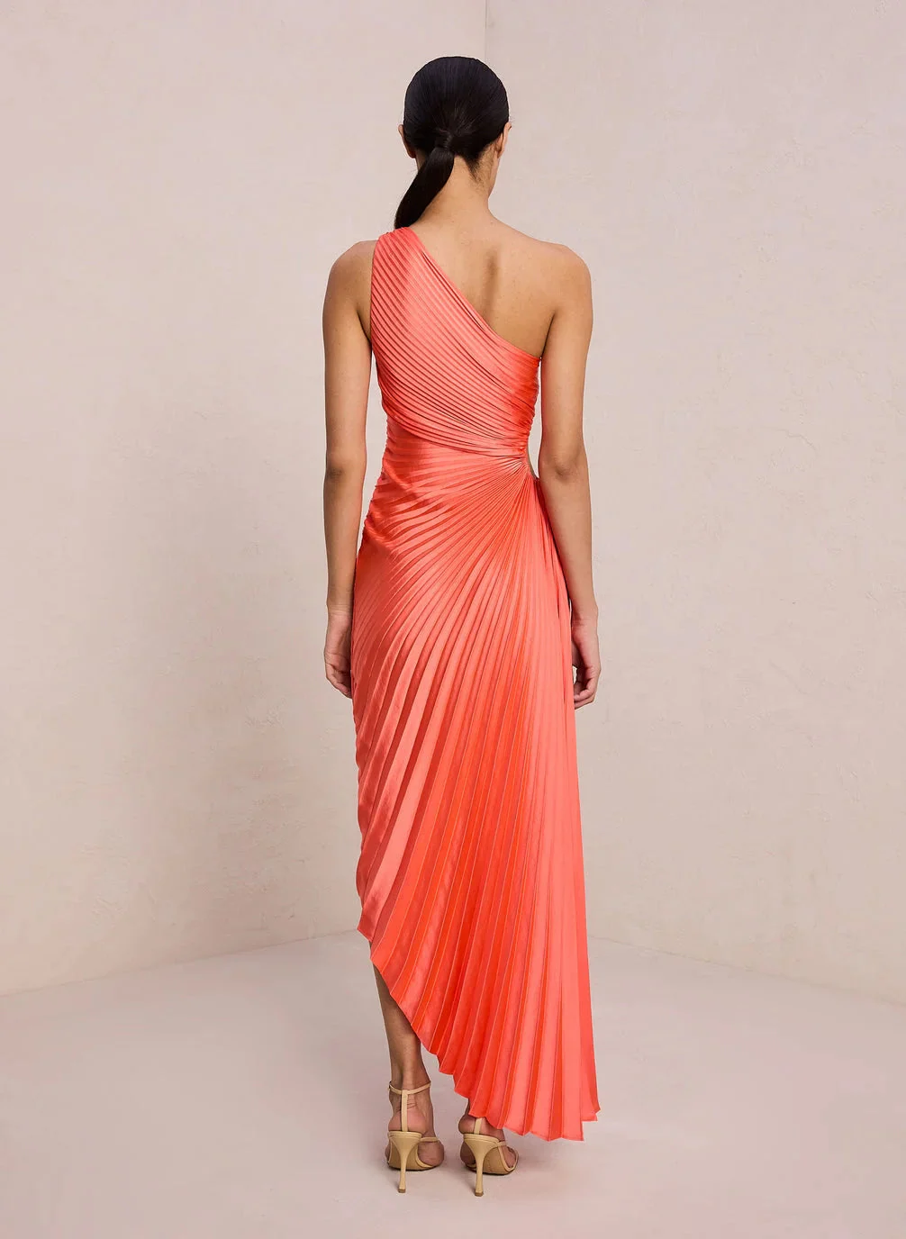 Robe maxi asymetrique femme plissee - Elegante et fluide - Image 7