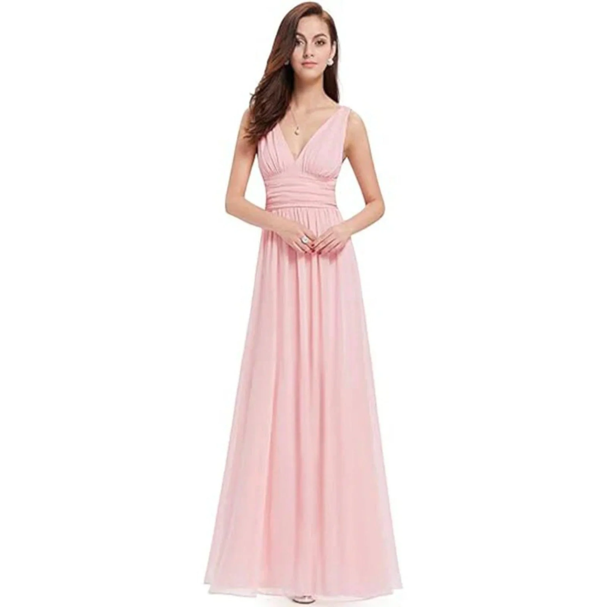 Robe Maxi Élégante à Col V – Style Féminin Intemporel - Image 10