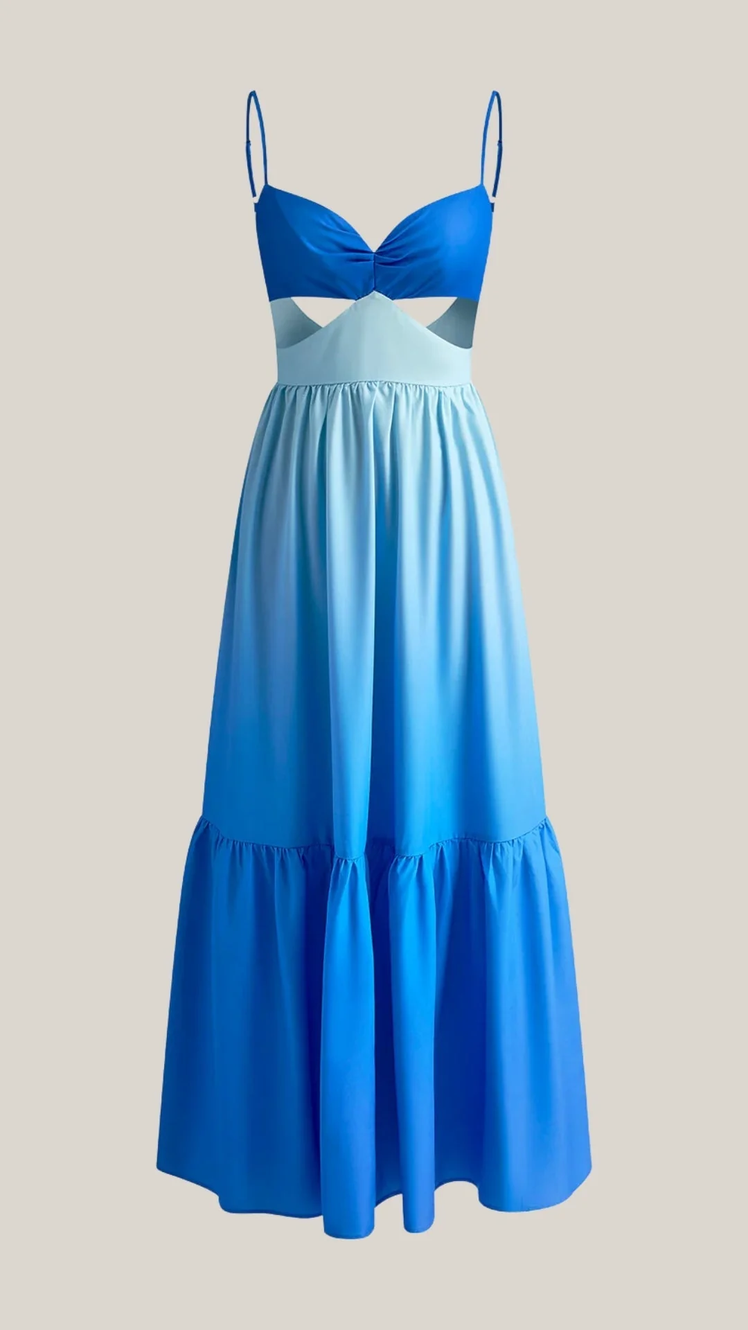 Robe Maxi Élégante Femme – Dos Nu Avec Découpe Col Cami - Image 5