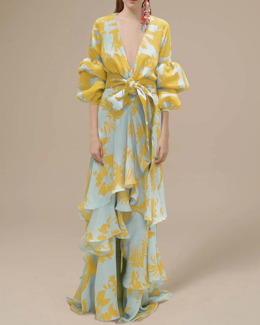 Robe maxi en chiffon imprimée femme – Fluide et habillée - Image 2