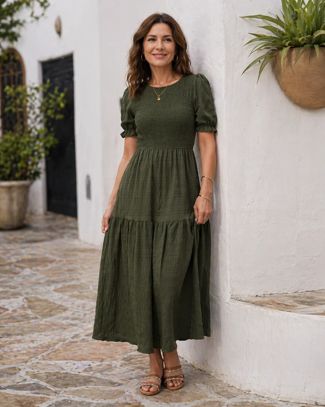 Robe maxi femme à manches bouffantes – Style élégant et féminin - Image 4