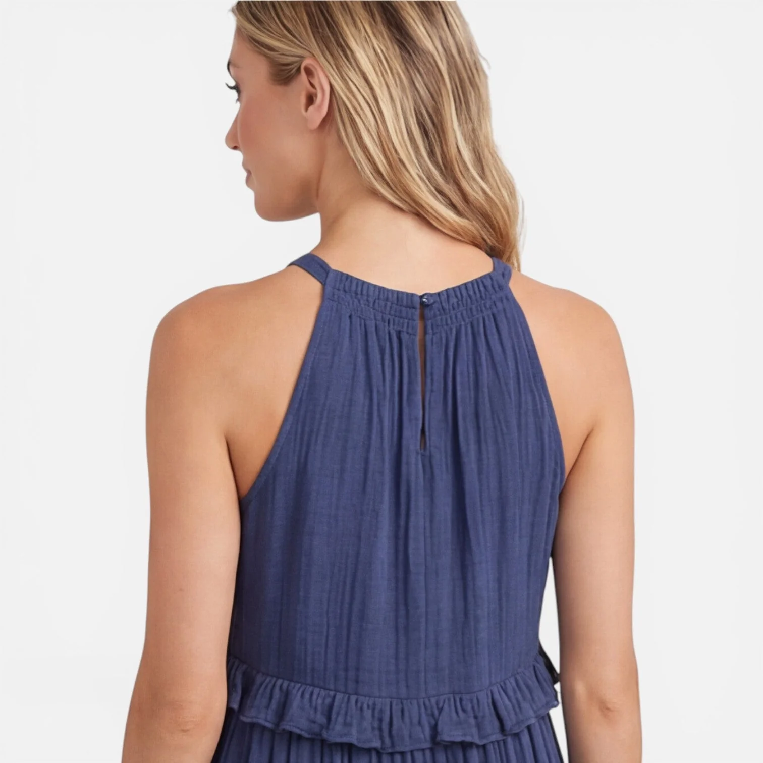 Robe Maxi Femme à Volants – Style Léger Sans Manches Été - Image 11