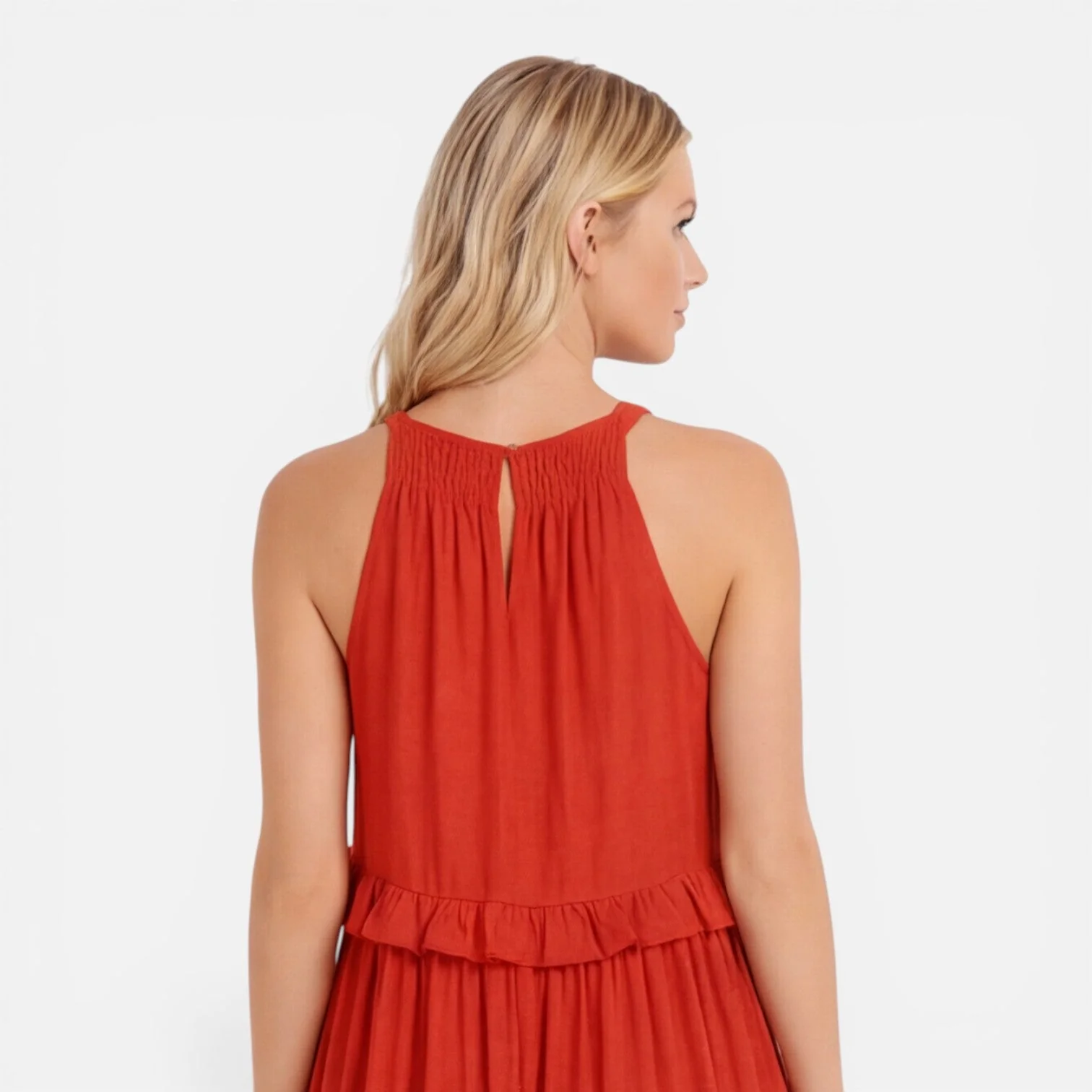 Robe Maxi Femme à Volants – Style Léger Sans Manches Été - Image 14