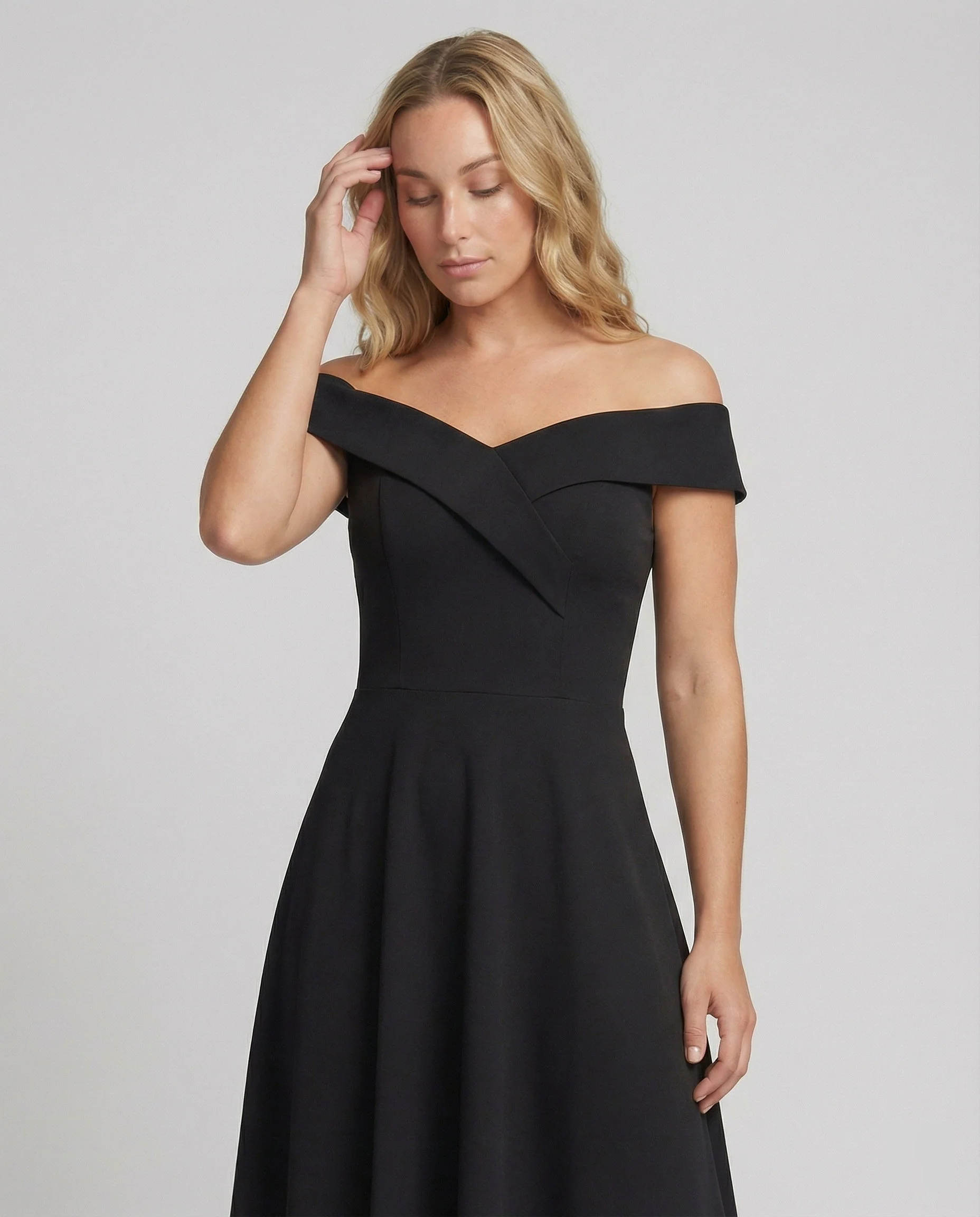 Robe maxi femme bustier epaule denudee - Elegante et ajustee - Image 2