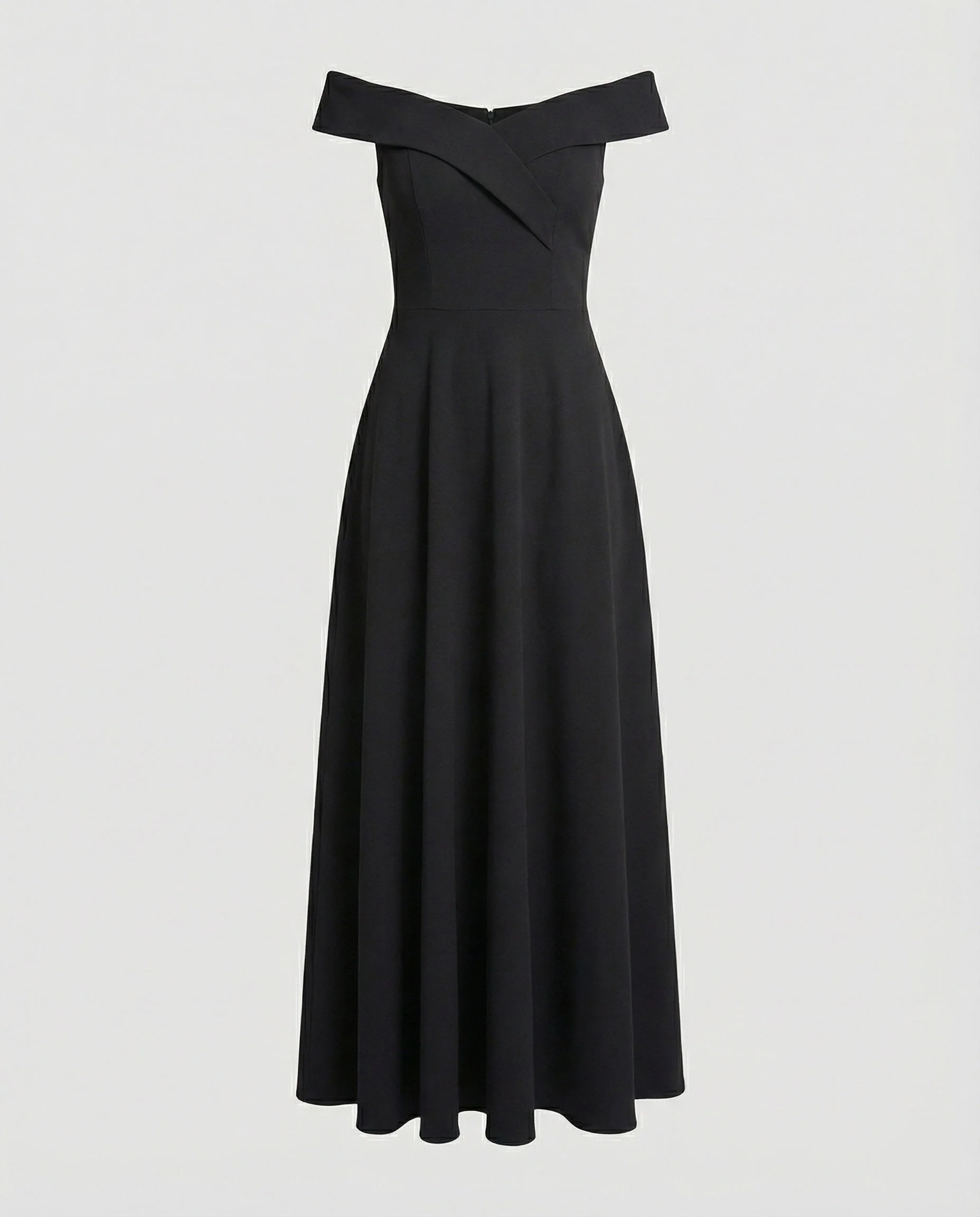 Robe maxi femme bustier epaule denudee - Elegante et ajustee - Image 3