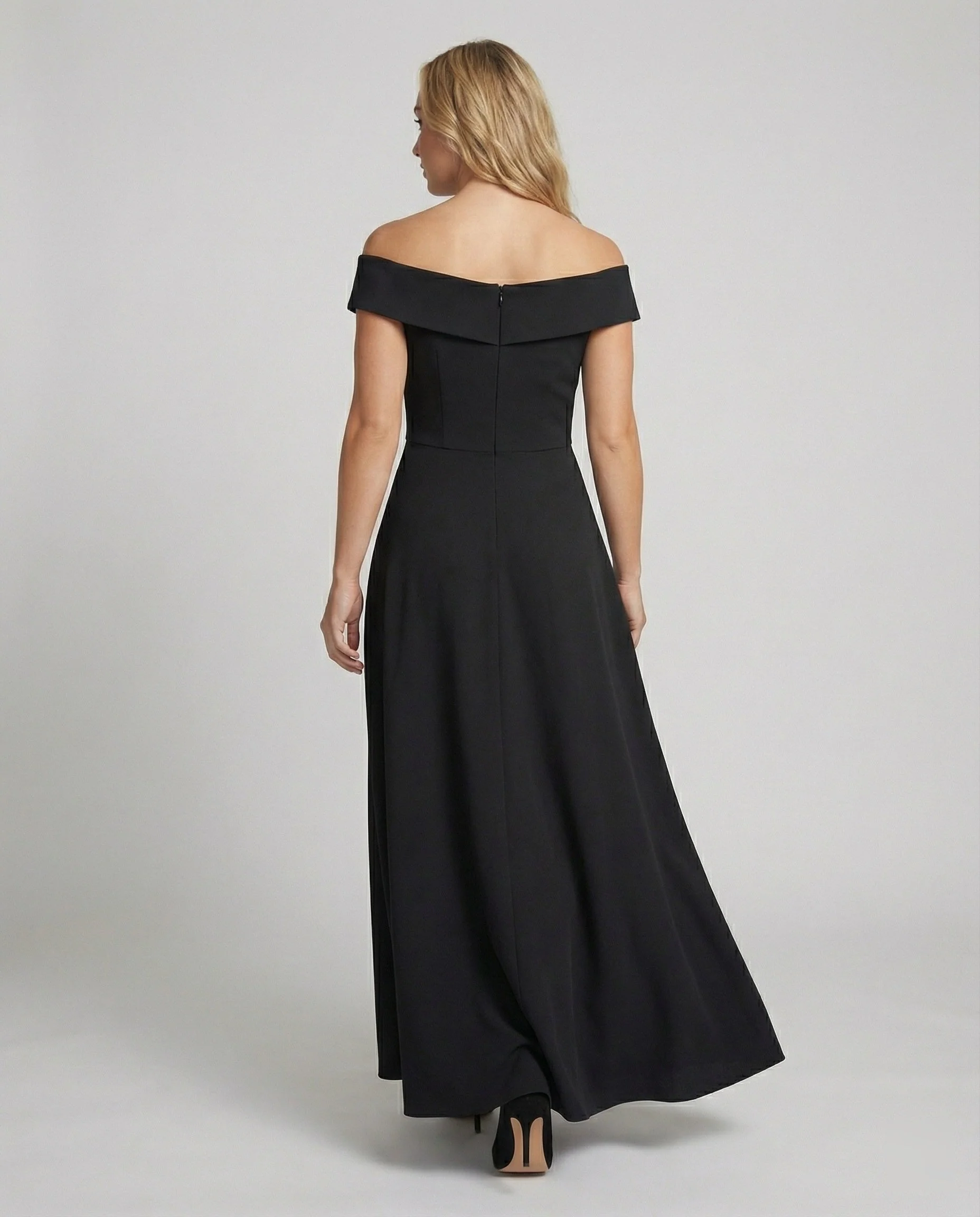 Robe maxi femme bustier epaule denudee - Elegante et ajustee - Image 4