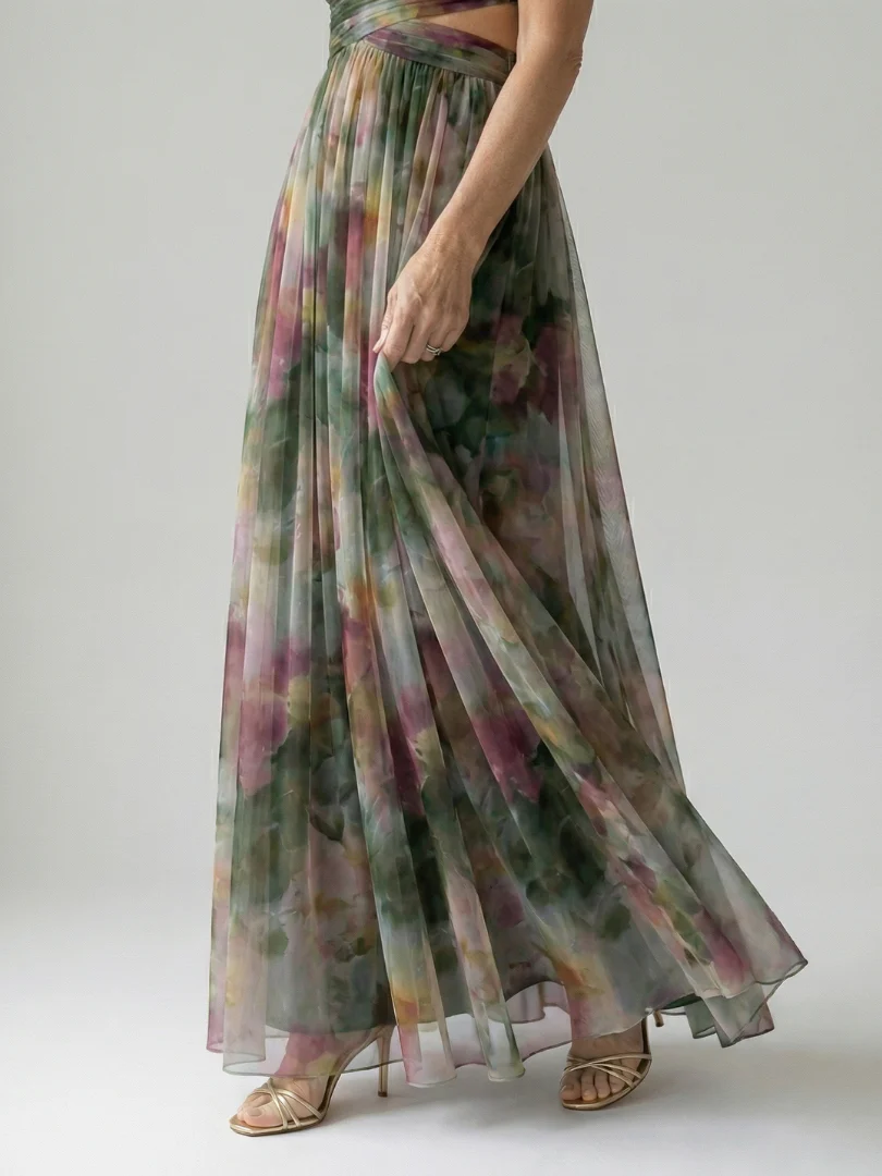Robe maxi femme cache-coeur fluide - Feminine et legere - Image 12