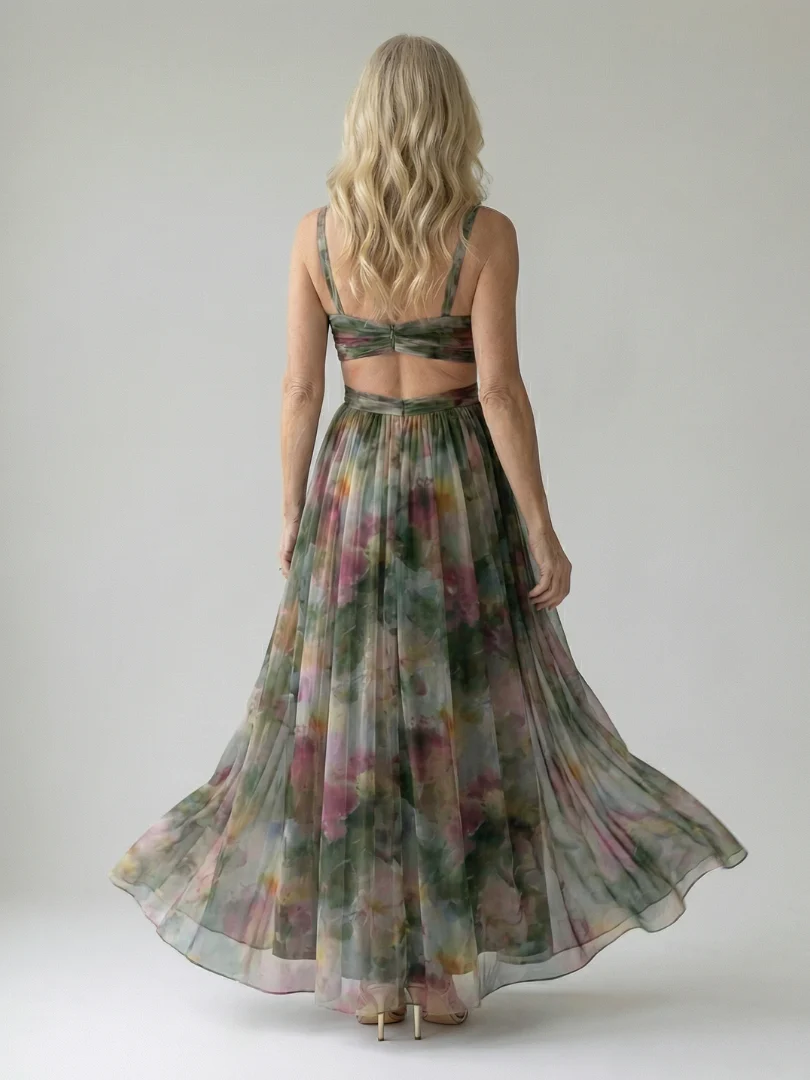 Robe maxi femme cache-coeur fluide - Feminine et legere - Image 13