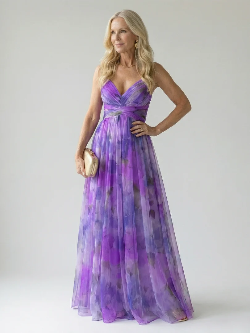 Robe maxi femme cache-coeur fluide - Feminine et legere - Image 14