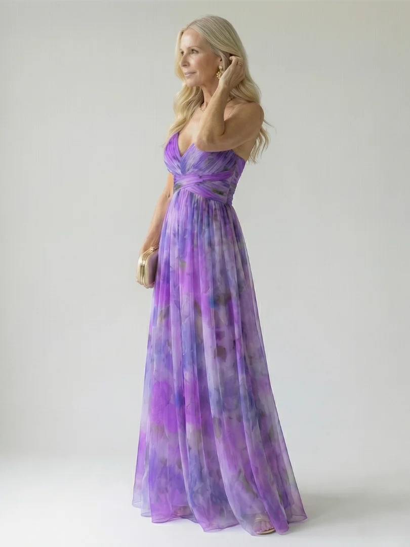 Robe maxi femme cache-coeur fluide - Feminine et legere - Image 15