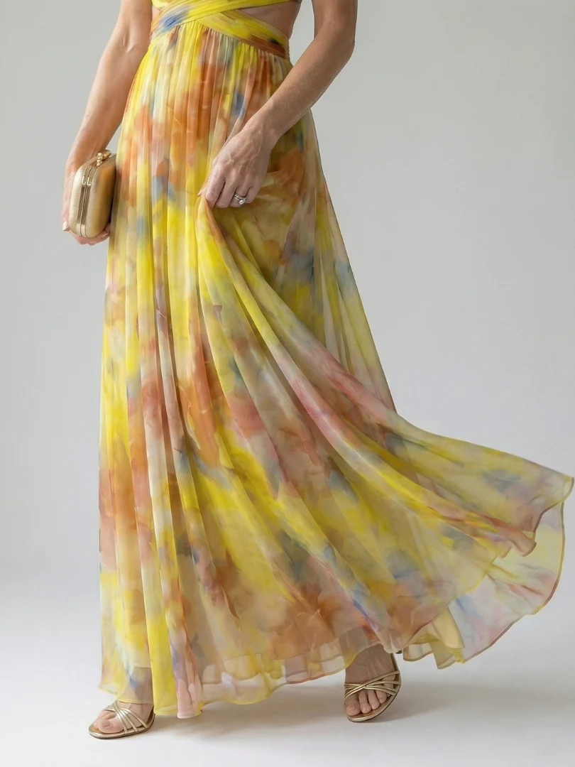 Robe maxi femme cache-coeur fluide - Feminine et legere - Image 6