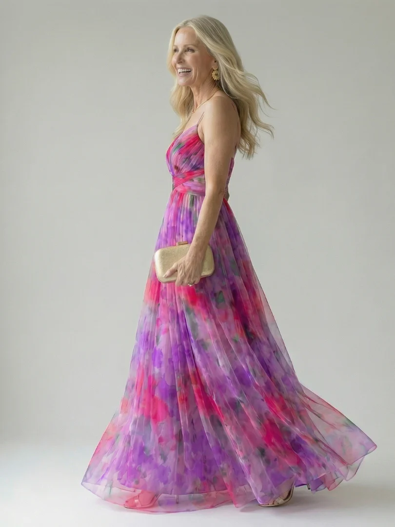 Robe maxi femme cache-coeur fluide - Feminine et legere - Image 9