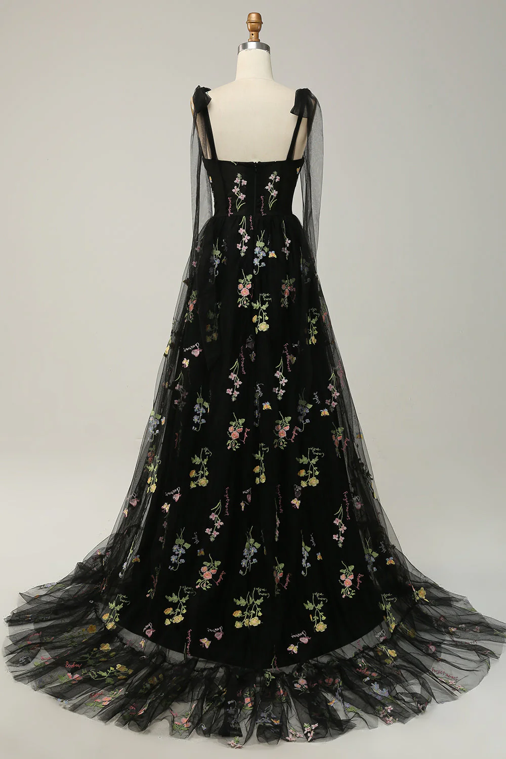Robe Maxi Fleurie Élégante Femme – Style Bal A-Line avec Corset - Image 6
