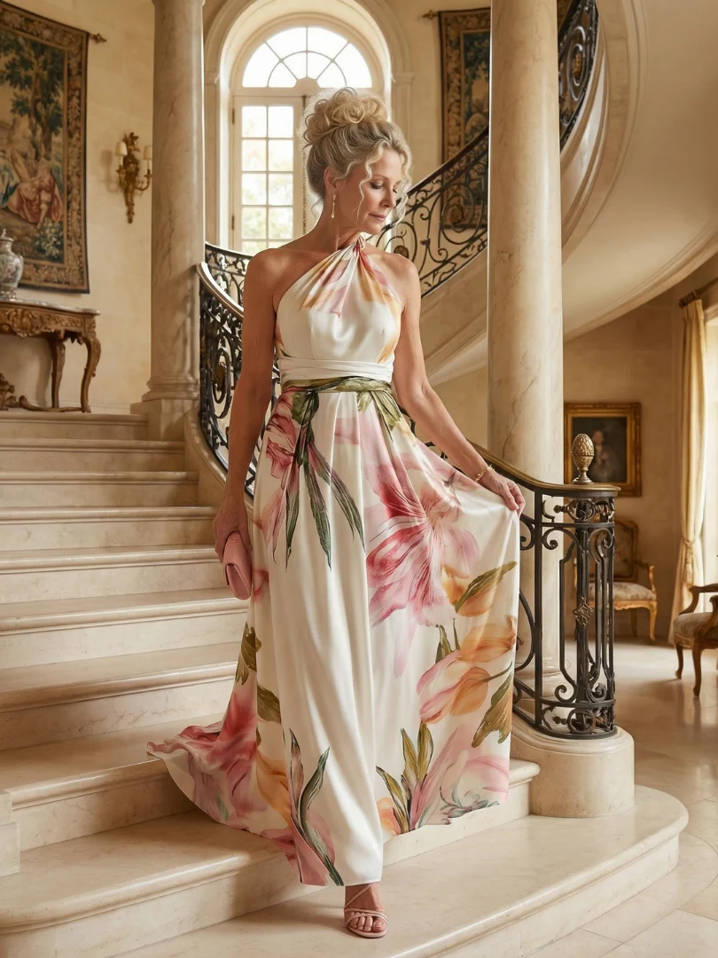 Robe maxi fleurie femme legere - Douce et feminine - Image 11