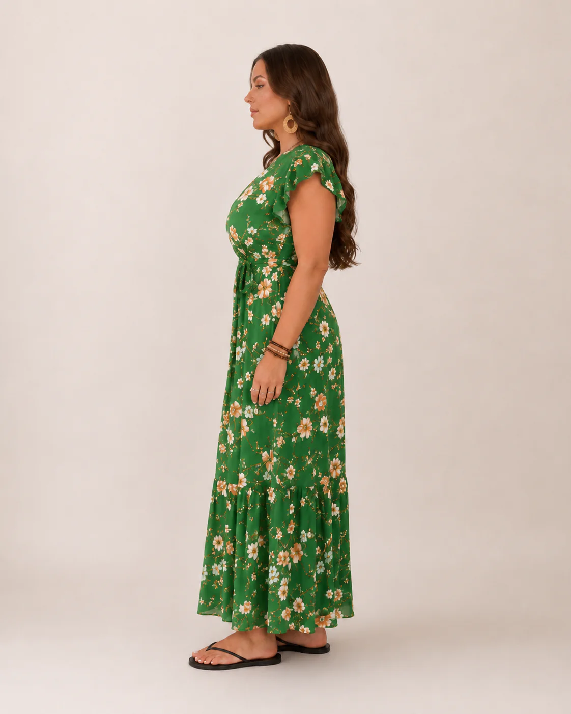 Robe maxi fleurie femme portefeuille - Flatteuse et feminine - Image 10