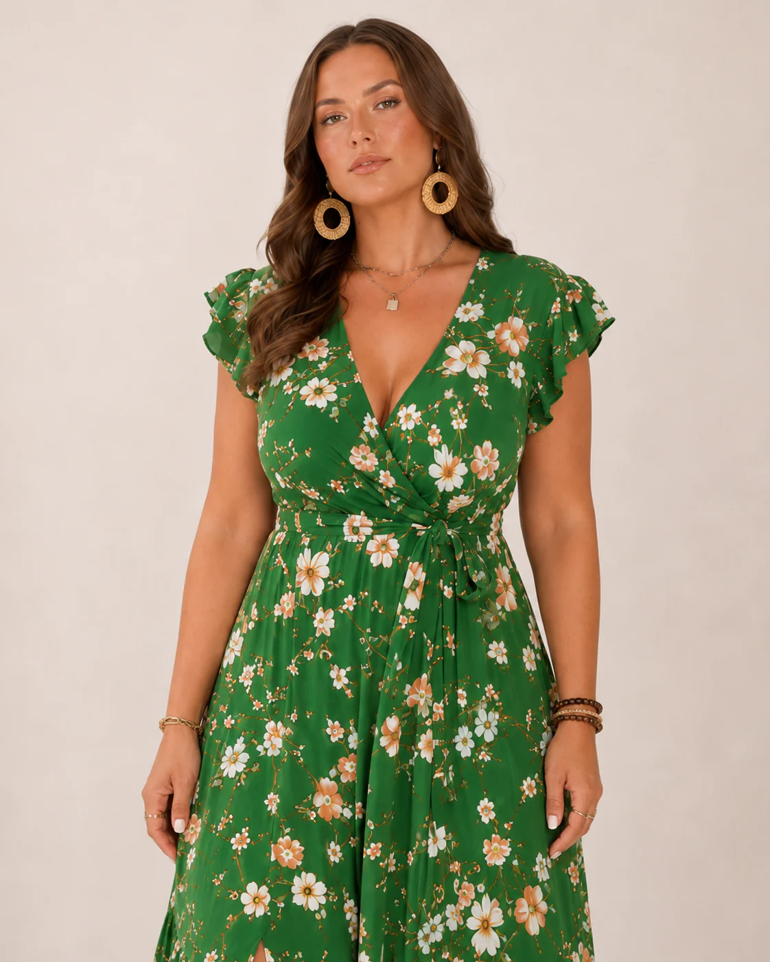 Robe maxi fleurie femme portefeuille - Flatteuse et feminine - Image 11