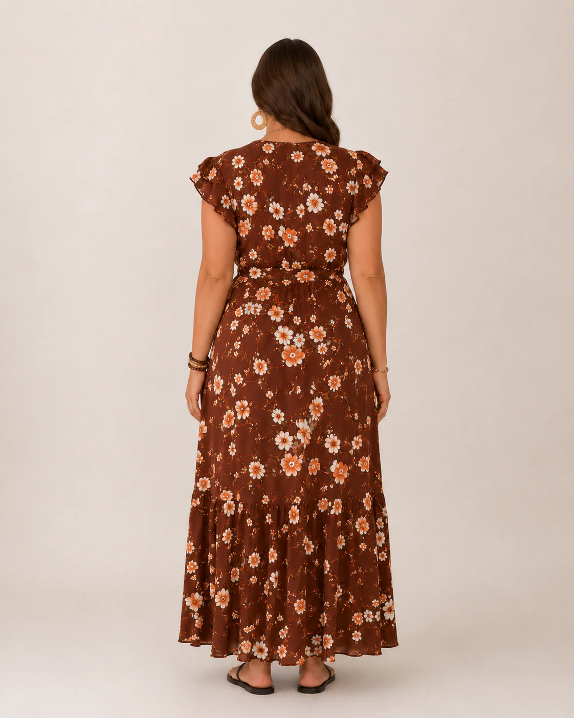 Robe maxi fleurie femme portefeuille - Flatteuse et feminine - Image 13