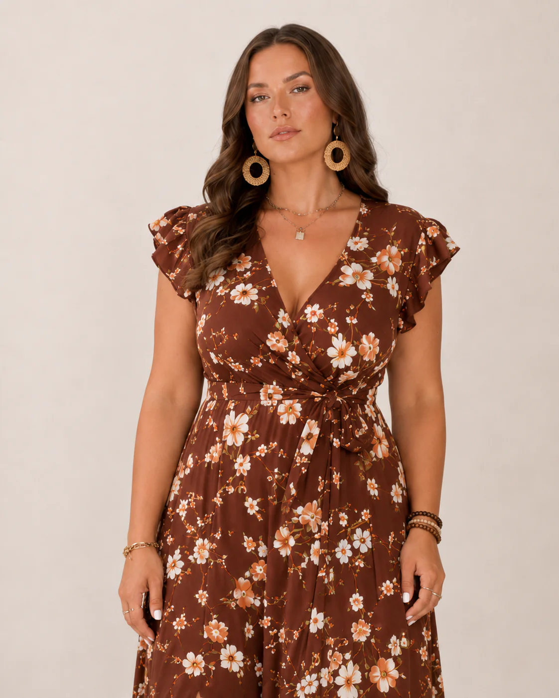 Robe maxi fleurie femme portefeuille - Flatteuse et feminine - Image 15
