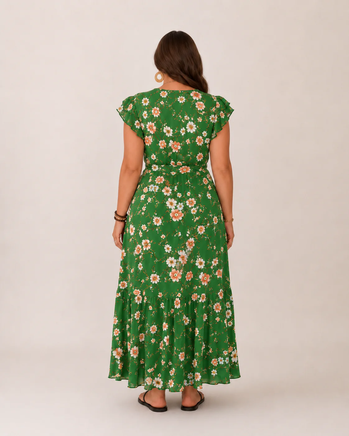 Robe maxi fleurie femme portefeuille - Flatteuse et feminine - Image 9