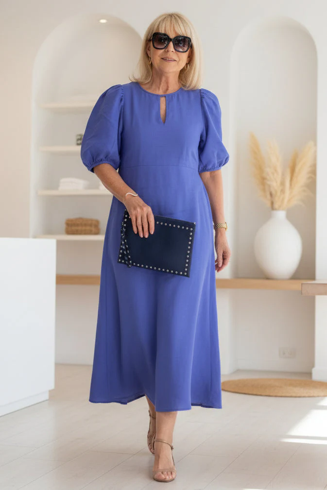 Robe maxi habillée femme à manches bouffantes – Élégante et intemporelle - Image 7
